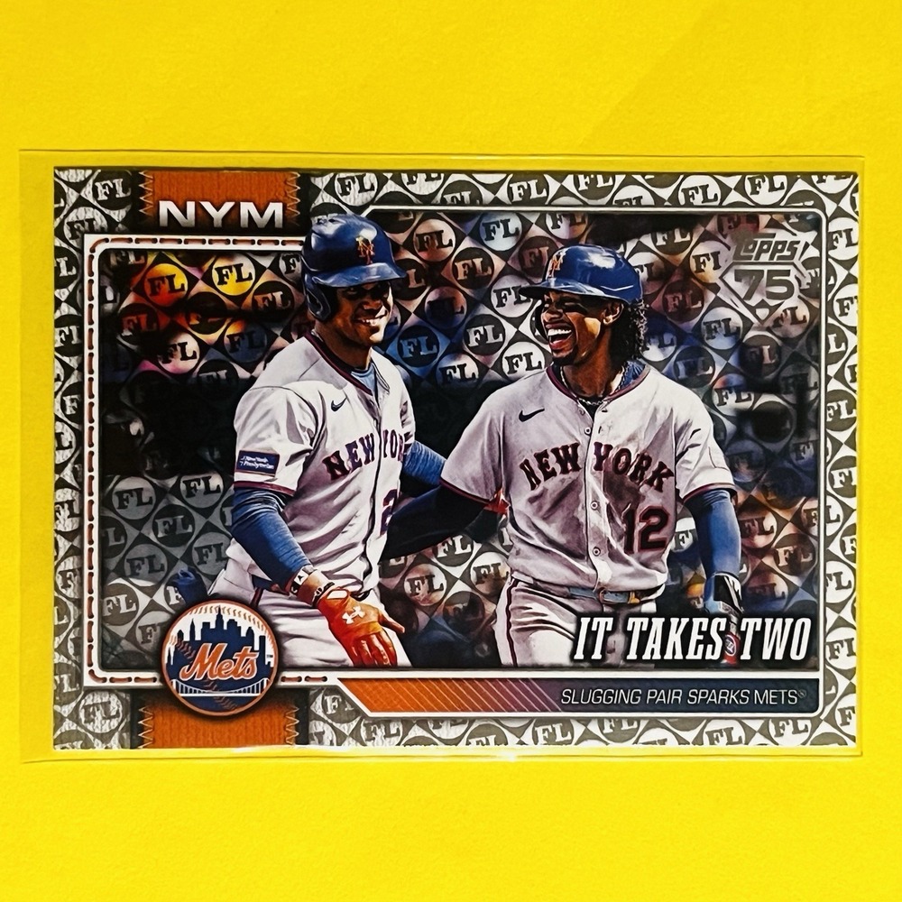 2026 Topps Series 1 It Takes Two #52 Lindor Soto Mets FL Spring‎ Training